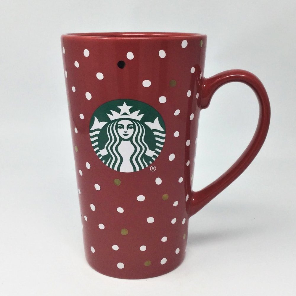 Starbucks Coffee Holiday Red Polka Dot 14oz